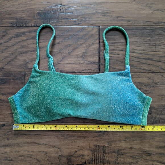 aerie sparkle cheeky scoop bikini green size small - Picture 10 of 16